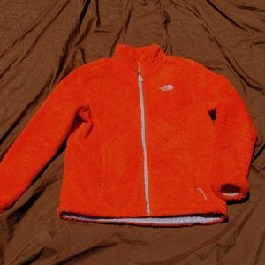 The North Face Orange Fluffy Jacket